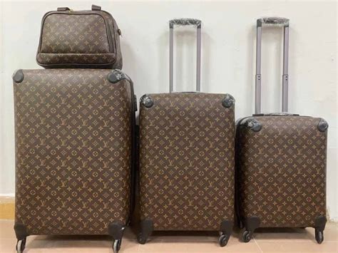 fake louis vuitton suitcase set|louis vuitton knockoff vs real.